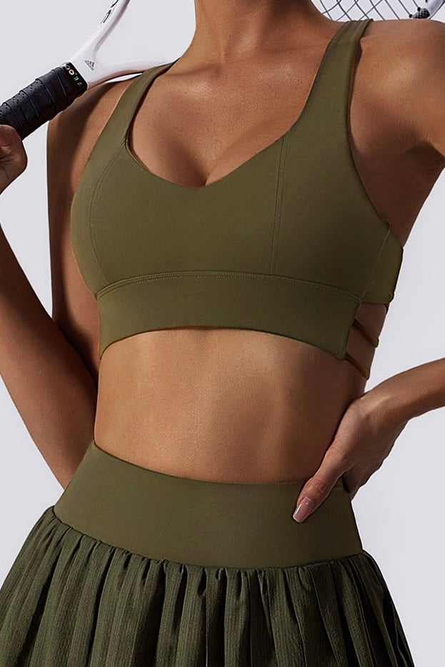 Mia Strappy Racer Back Sports Bra