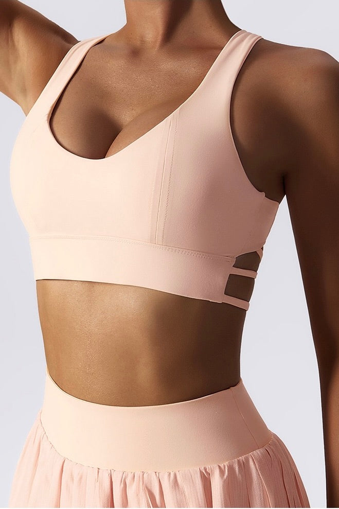 Mia Strappy Racer Back Sports Bra